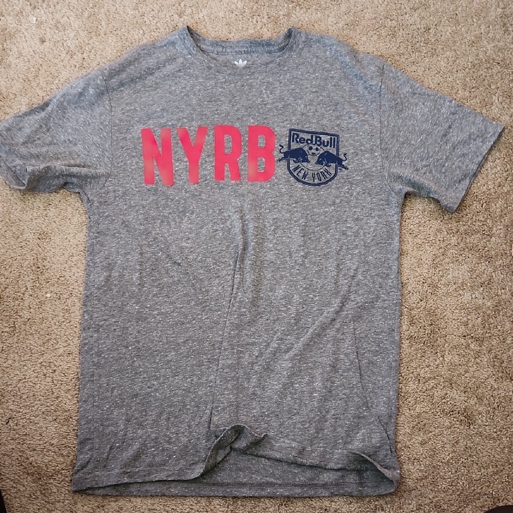 Adidas Gray Short Sleeve Tee Casual Crew Neck